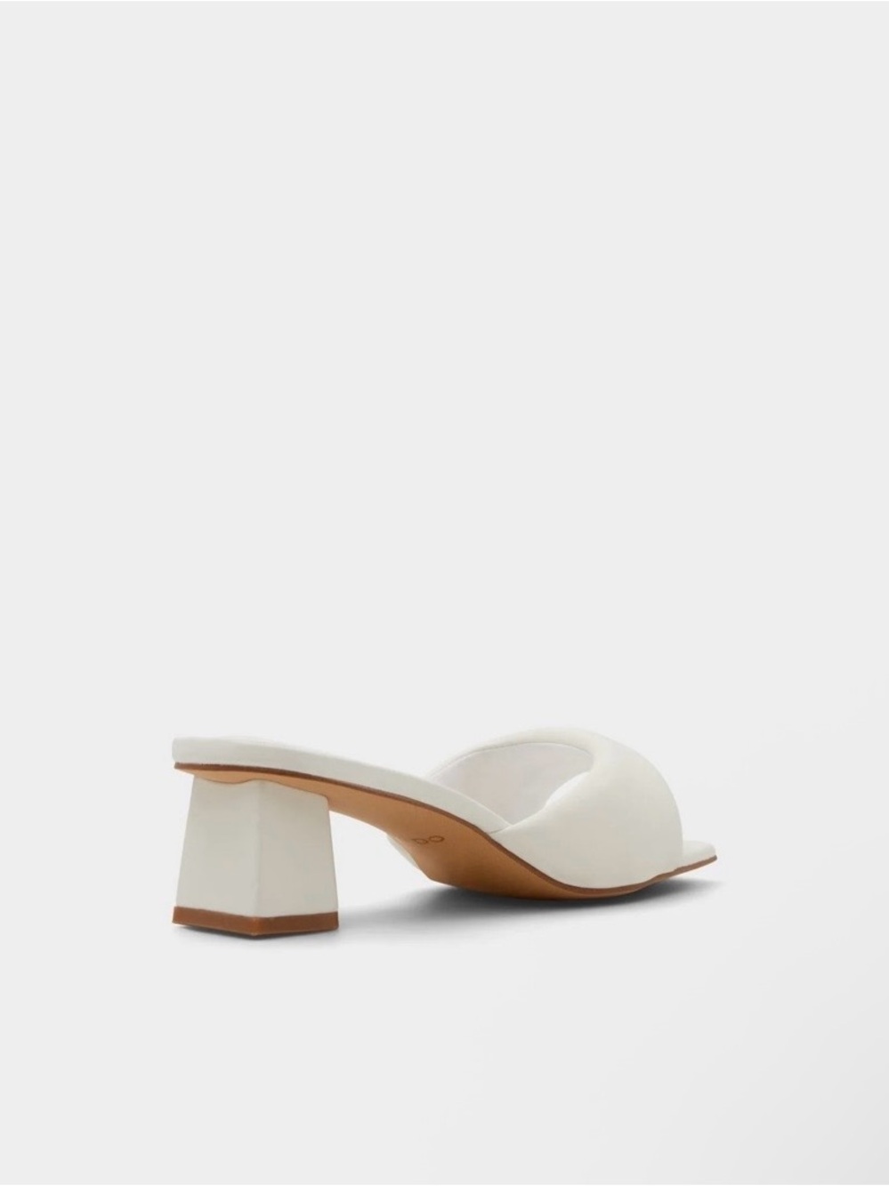 Aldo Ivory Open-Toe Slide Mules - Picture 3 of 8